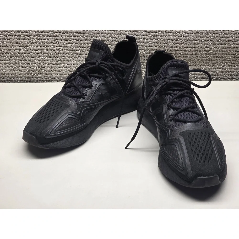 Adidas ZX 2K Boost Triple Black Mens Running Shoes FV9993 Size 10 Sneaker